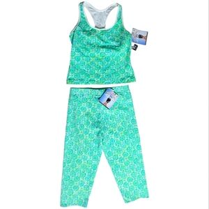 *NWT*‎ JOCKEY Activewear/Athleisure Print Capri & Racerback Top with Lycra